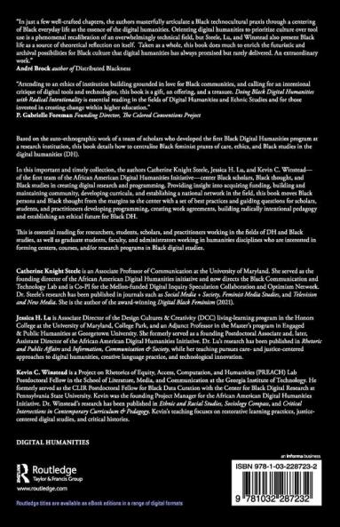 Doing Black Digital Humanities with Radical Intentionality