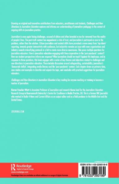 Challenges and New Directions in Journalism Education
