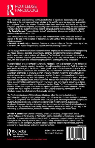 Routledge Handbook of Urban Disaster Resilience