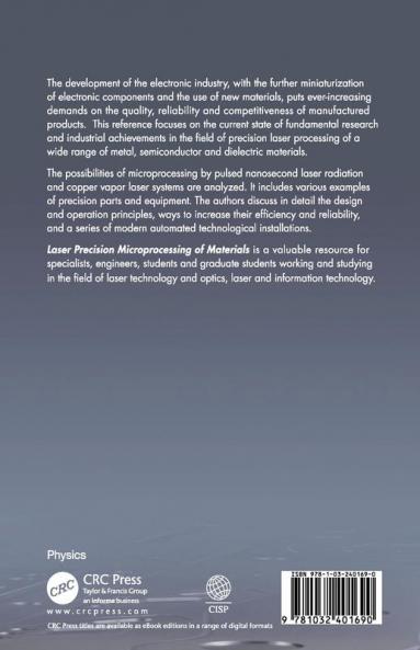 Laser Precision Microprocessing of Materials