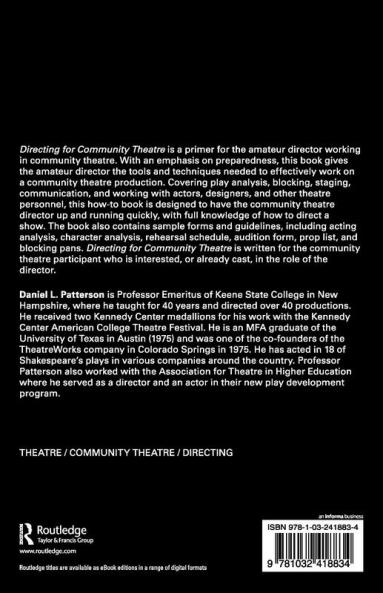 Directing for Community Theatre