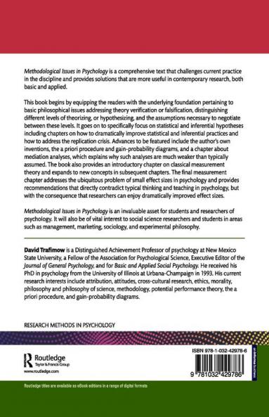 Methodological Issues in Psychology