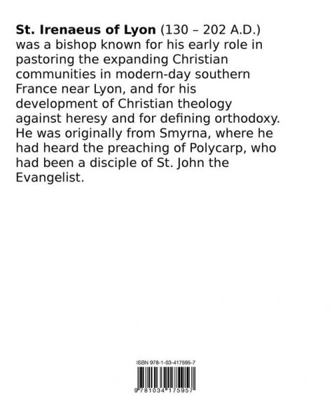 Against Heresies (Books I-III)