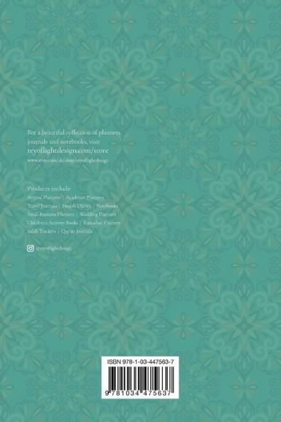 Ramadan Planner: Teal: Focus on spiritual physical and mental health