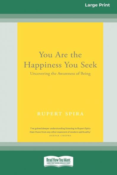 You Are the Happiness You Seek