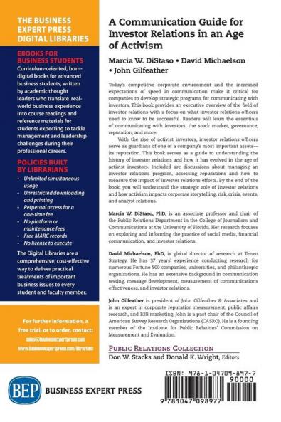 Communication Guide for Investor Relations in an Age of Activism