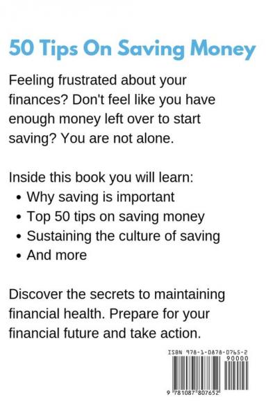 50 Tips On Saving Money