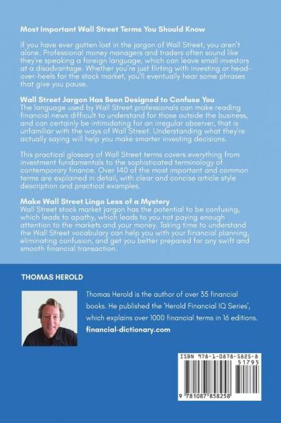 Wall Street Terms - Financial Education Is Your Best Investment