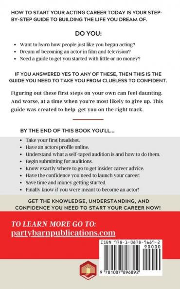 How To  Start Your Acting Career Today