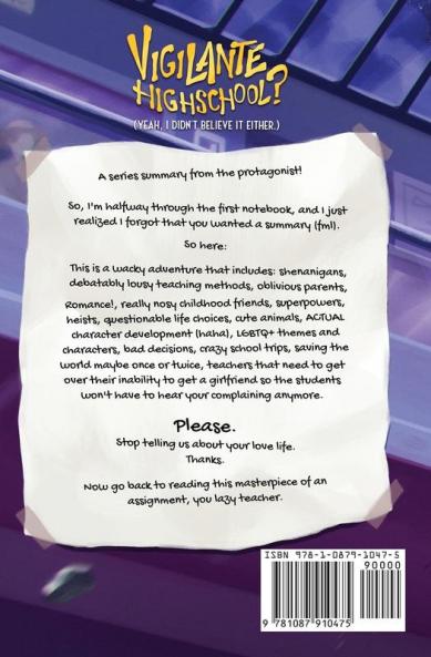 Vigilante Highschool? (Yeah I Didn't Believe It Either.)