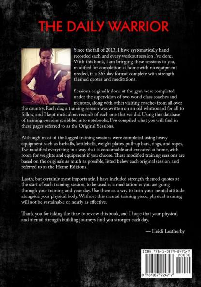 Daily Warrior 365 Home Workouts and Meditations for Taking Action Developing Strength and Maintaining Discipline