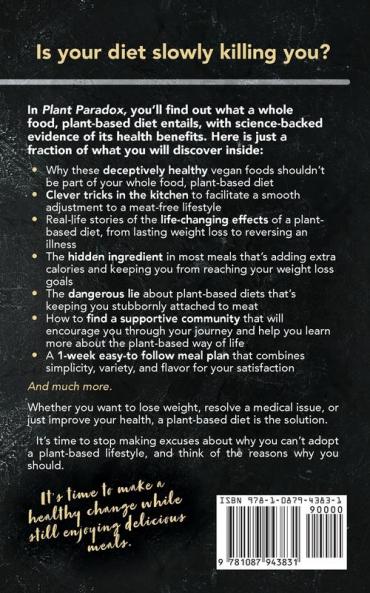 Plant Paradox Plant Based Diet for Beginners Athletes and Ideal Weight Loss