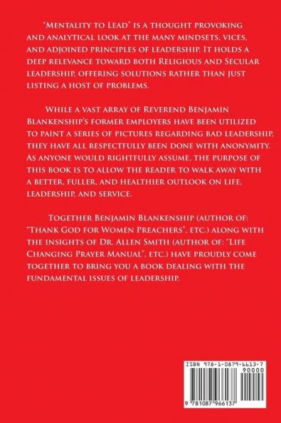 Mentality To Lead