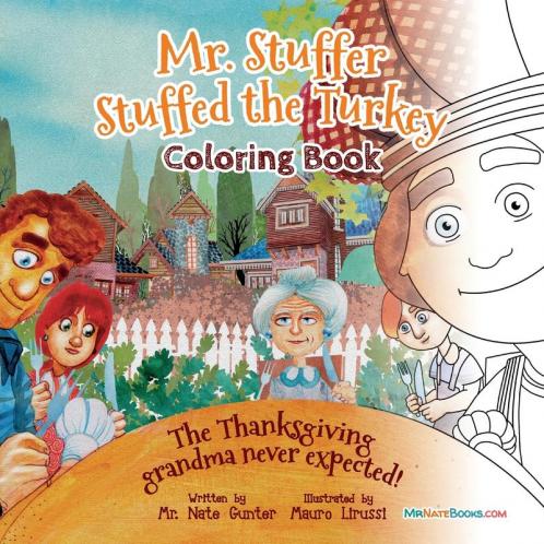 Mr. Stuffer Stuffed the Turkey Coloring Book