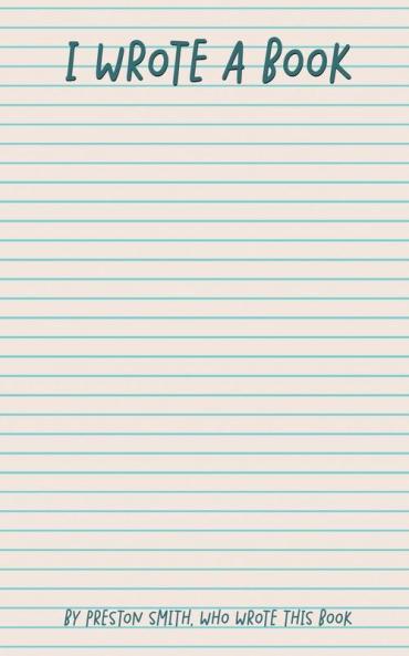 I Wrote A Book