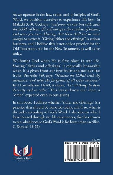 The Importance of Tithes and Offerings