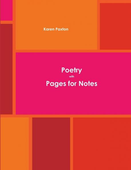 Poetry with Pages and Note Pages