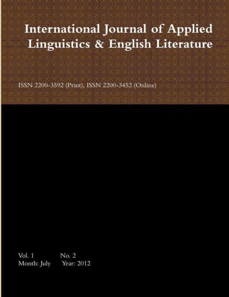 International Journal of Applied Linguistics & English Literature