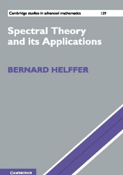 Spectral Theory and its Applications
