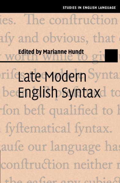 Late Modern English Syntax