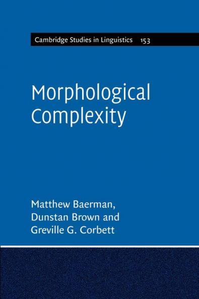Morphological Complexity