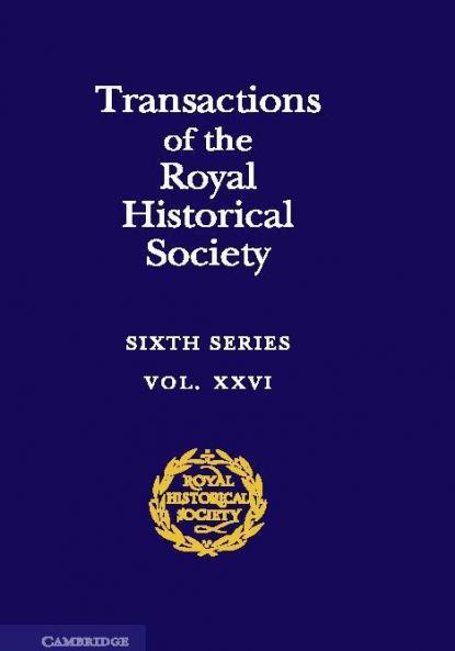 Transactions of the Royal Historical Society
