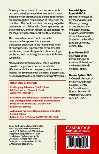 Neurocognitive Rehabilitation of Down Syndrome