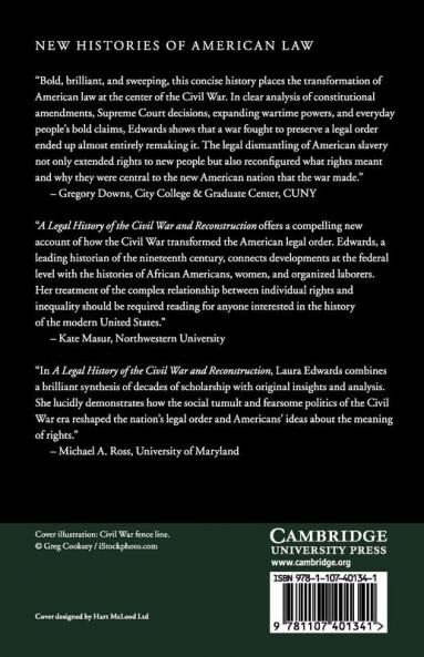 A Legal History of the Civil War and Reconstruction