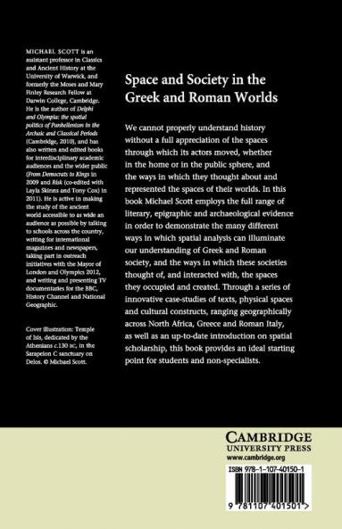 Space and Society in the Greek and Roman Worlds