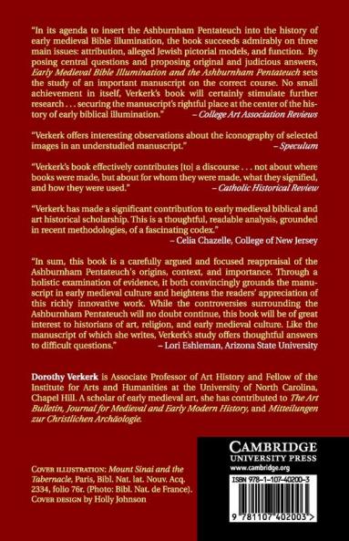 Early Medieval Bible Illumination and the Ashburnham Pentateuch