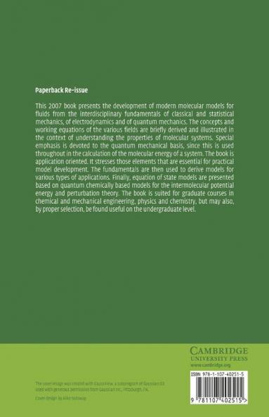 Molecular Models for Fluids