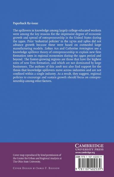 Entrepreneurship Geography and American Economic Growth