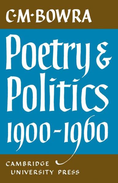 Poetry and Politics 1900 1960
