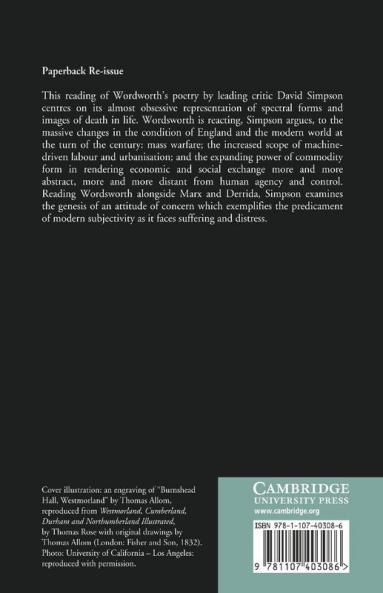 Wordsworth Commodification and Social Concern