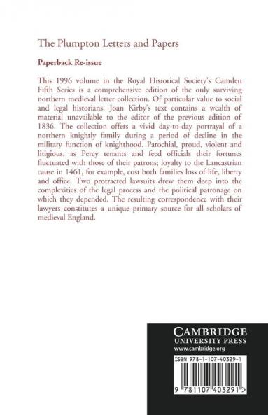 The Plumpton Letters and Papers