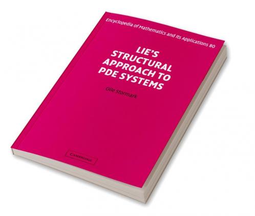 Lie's Structural Approach to Pde Systems
