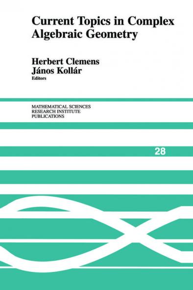 Current Topics in Complex Algebraic Geometry
