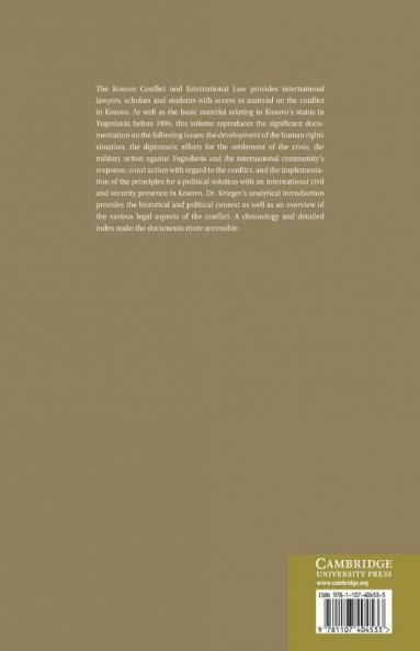 The Kosovo Conflict and International Law