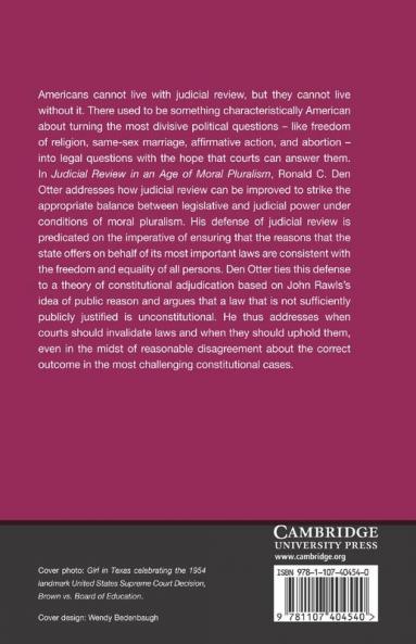 Judicial Review in an Age of Moral Pluralism