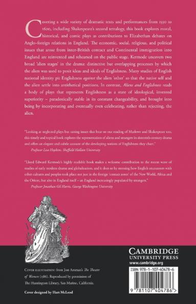 Aliens and Englishness in Elizabethan Drama