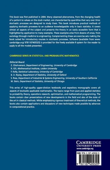 Statistical Analysis of Stochastic Processes in Time