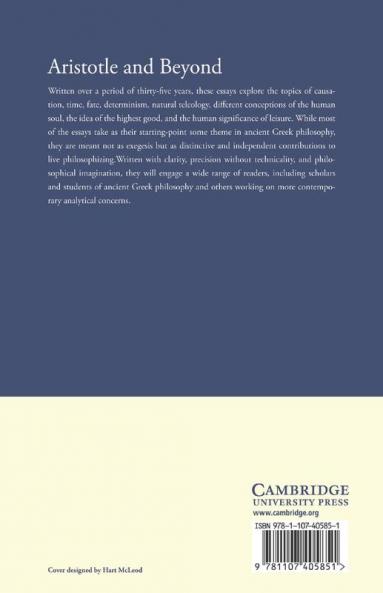 Aristotle and Beyond