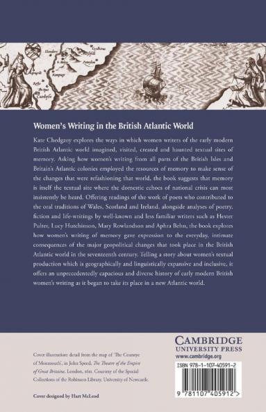 Women's Writing in the British Atlantic World