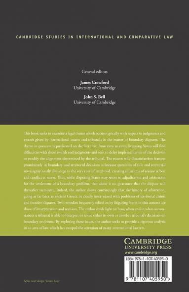 Interpretation and Revision of International Boundary Decisions