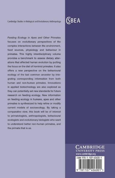 Feeding Ecology in Apes and Other Primates