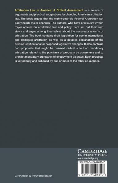 Arbitration Law in America