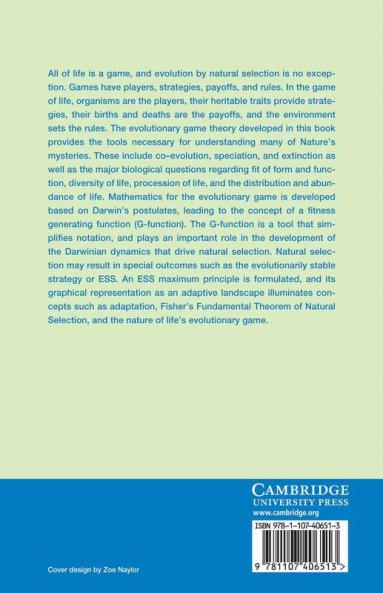 Evolutionary Game Theory Natural Selection and Darwinian Dynamics