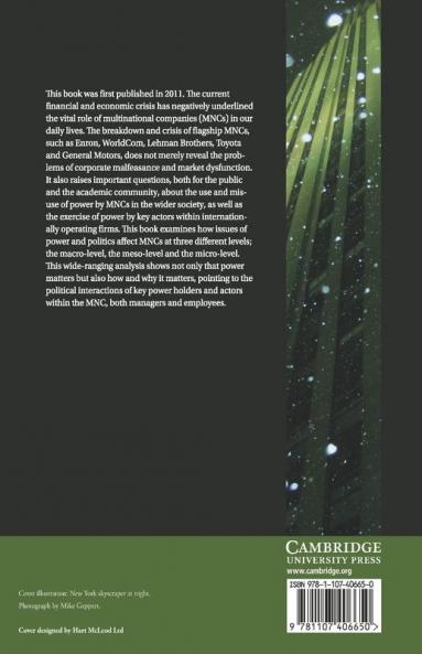 Politics and Power in the Multinational Corporation