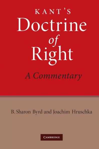 Kant's Doctrine of Right