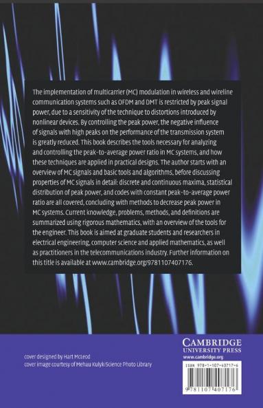 Peak Power Control in Multicarrier Communications